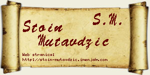 Stoin Mutavdžić vizit kartica